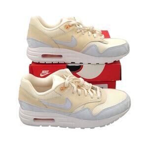 Nike Air Max 1 Shoes Youth Size 5Y White Platinum Beige Pure Platinum DZ3307-102